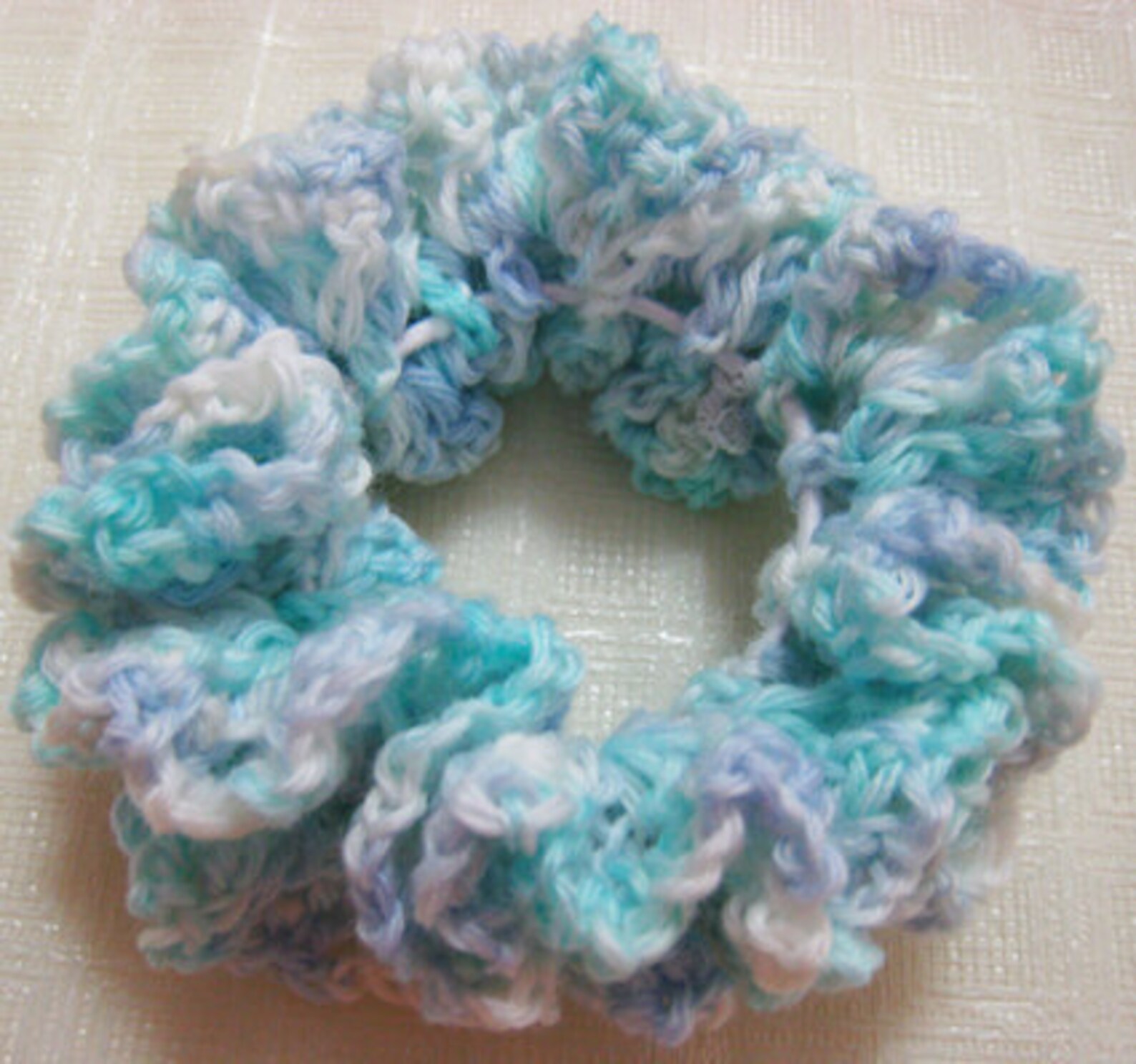 Double Ruffle Crochet Scrunchie Pattern - Etsy