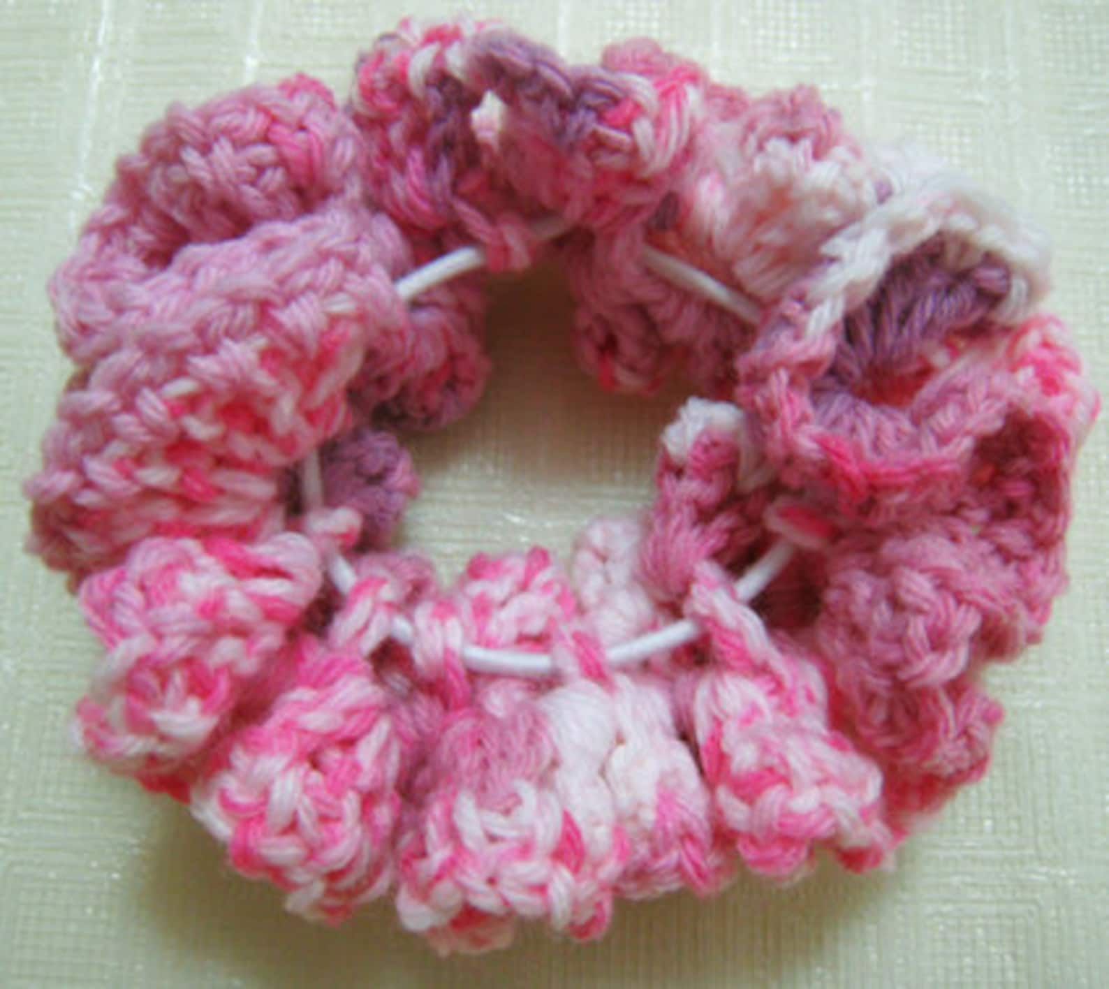 Double Ruffle Crochet Scrunchie Pattern - Etsy