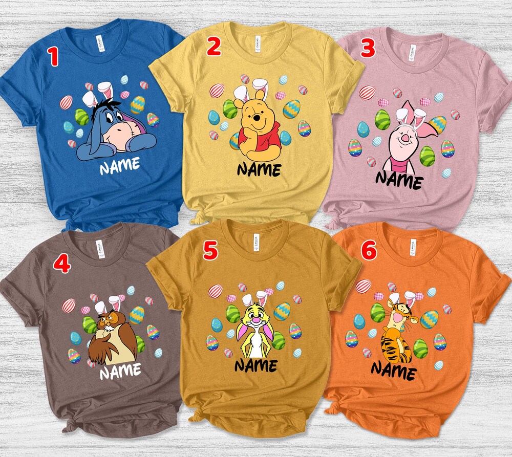 Disney Winnie The Pooh Easter Shirt, Easter Pooh Bear Shirt, Disney Tigger Easter, Disney Piglet Easter Shirt, Disney Eeyore Easter Sksm09 Teeshirtsummer