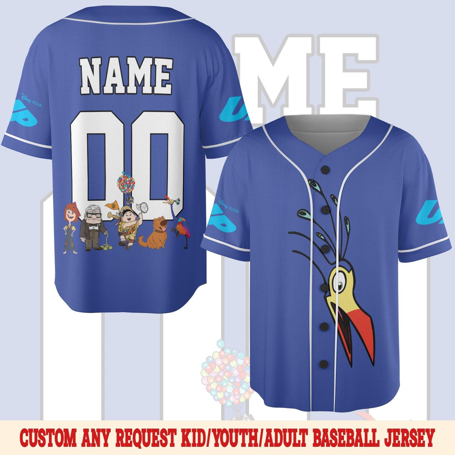 Discover Disney Up Movie Jersey, Disney Carl Birthday