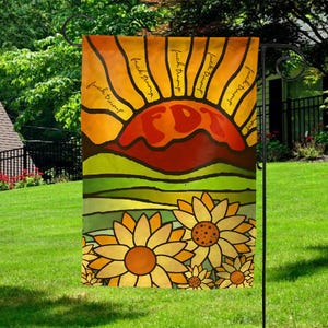 Subtle F*ck Trump Flower Garden Flag, F*ck Trump Yard Flag, Anti Trump Flag Outdoor, Democrat Garden Flag Gift SLWY10