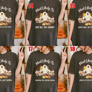 Disney Most Likely To Halloween Group Shirts/Disney Halloween Matching Shirts/Disney Vacation Most Likely To Shirt/Funny Disney Shirt OHUX06
