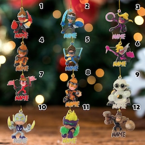Personalized Ninja Kidz Ornament, Ninja Kidz Christmas Ornament, Baby Girl Ninja Kidz Christmas Ornament, Ninja Kidz Ornament SK1427