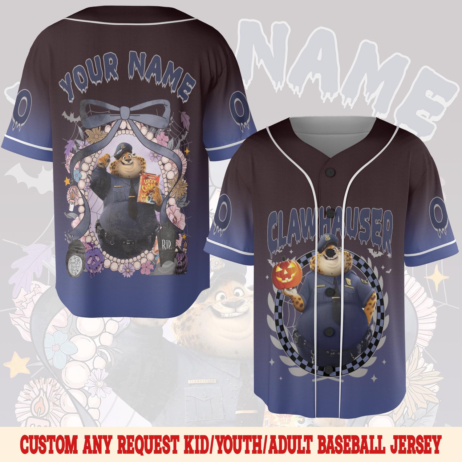 Discover Custom Disney Zootopia Character Baseball Jersey, Zootopia Halloween Jersey