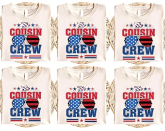 Cousin Crew 4th of July 2025 Shirt, Red White and Blue Cousin Crew Shirt, Matching Cousins, 4th Of July Shirt, Independence Day Shirt UNZZ08