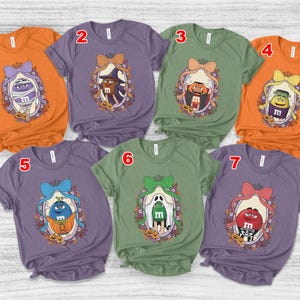 M&M Candies Halloween Shirt, M And M Matching Family Shirt, Group MM shirt, Halloween candy halloween costumes, Halloween M M shirt UN1Q34