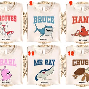 Retro Disney Finding Nemo All Characters Est 2003 Group Custom Vintage Shirt, Marlin Dory Darla Tee, Finding Nemo Shirts,Finding Nemo UNXW07