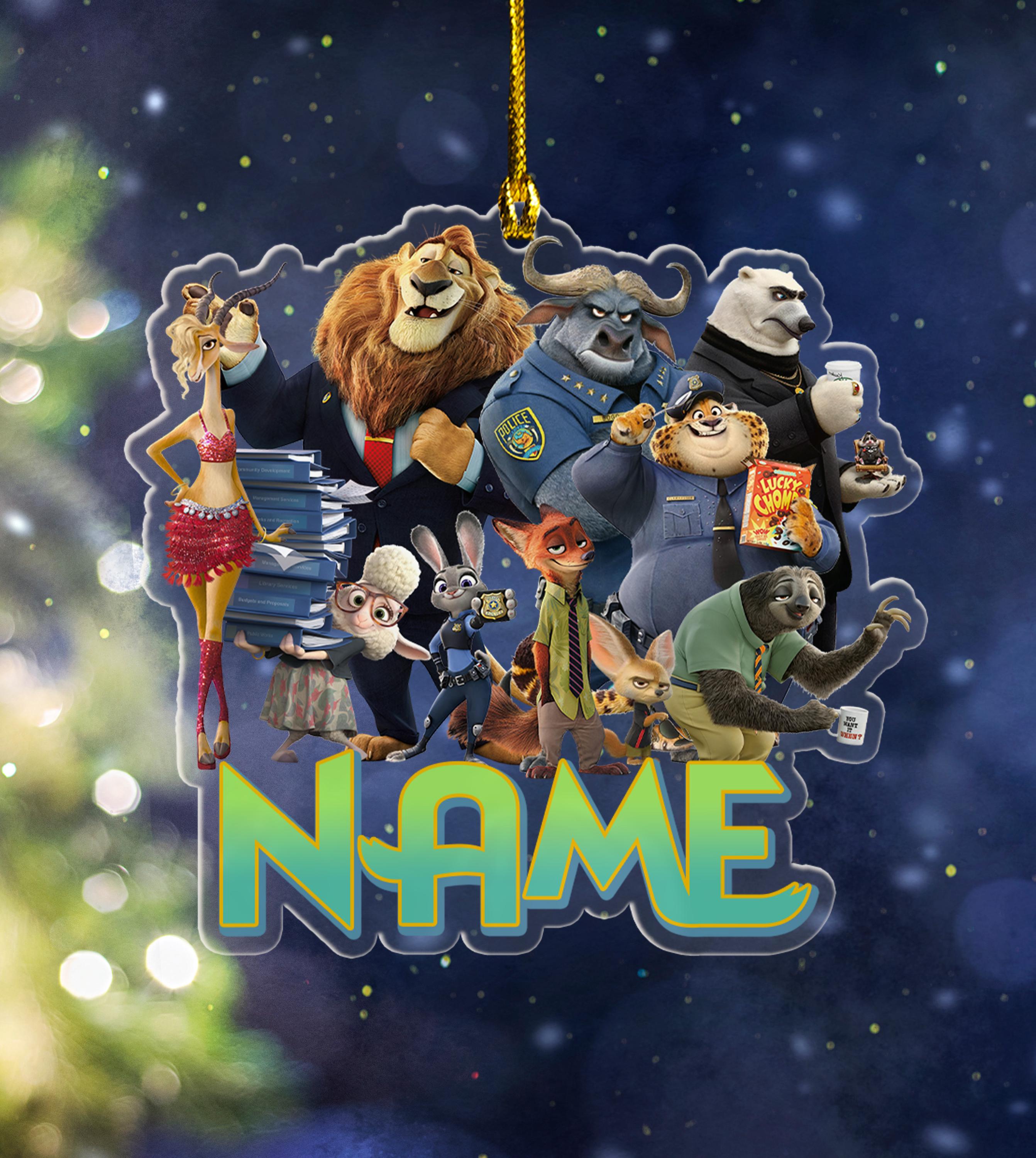 Discover Personalized Zootopia Ornament, Disney Zootopia Acrylic Ornament