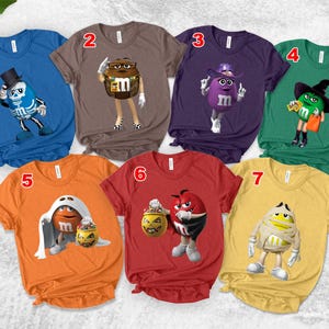 M&M Candies Shirt, M And M Matching Family Shirt Group MM shirt halloween candy halloween costumes Halloween M M Family Costume UM521