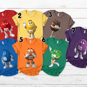 M&M Candies T Shirt, M And M Matching Family Shirt Group MM shirt halloween candy halloween costumes M M Family Costume Shirt K-10052306