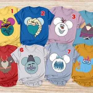 FROZEN Disney Vacation Disney Group Shirts Disney Matching Shirts Disney Personalized Shirts Disney Family Shirts UL1T11