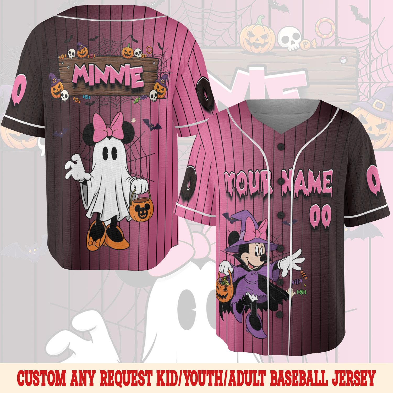 Discover Custom Mickey And Friends Halloween Baseball Jersey