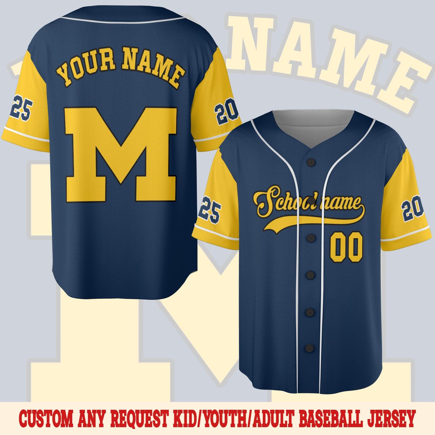 Discover Custom Baseball Jersey Personalized School Team Jersey