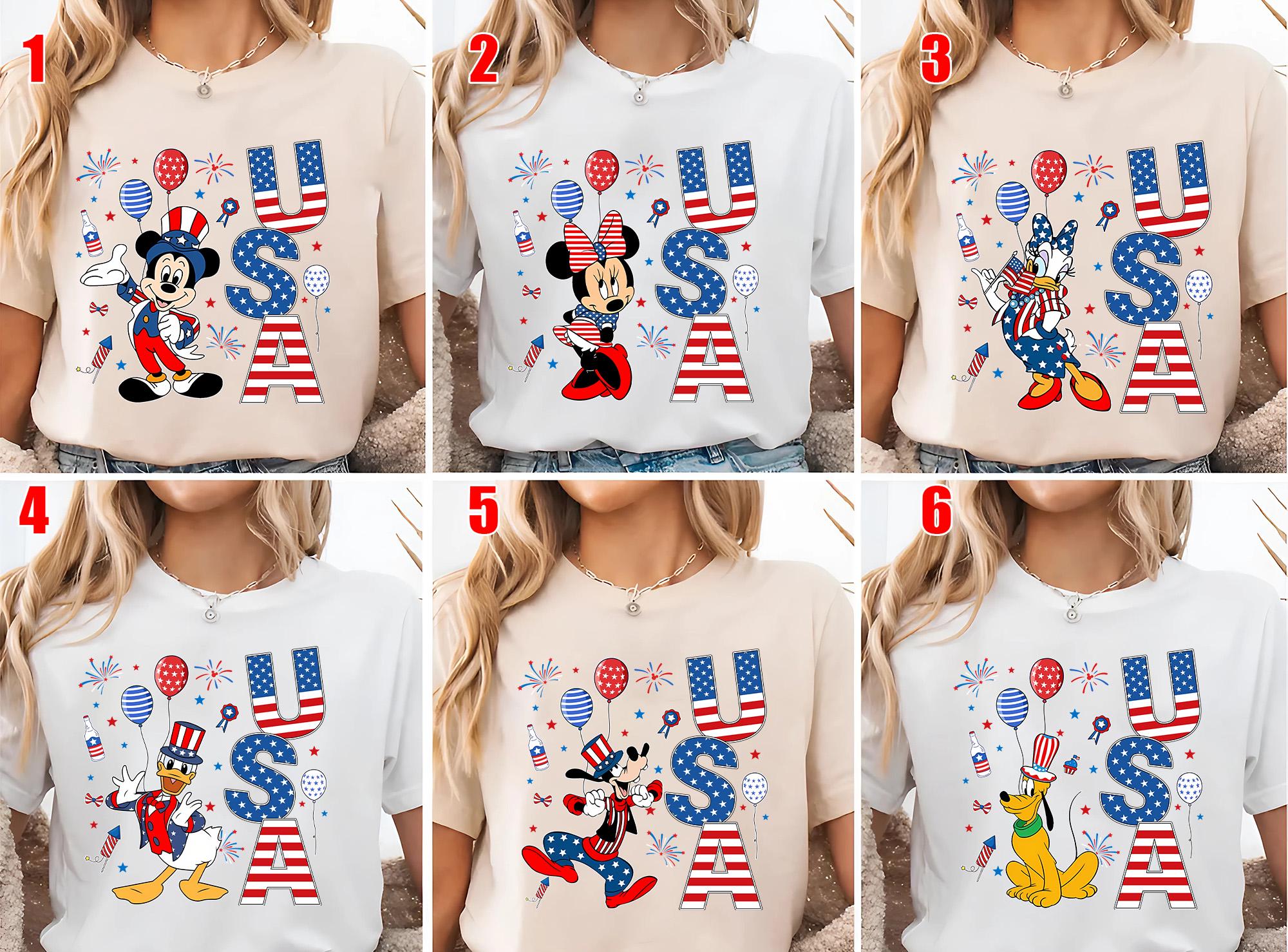 Disney 4th Of July Shirt, Disney Characters 4th of July, Mickey 4th Of July Shirt, Mickey and Friends 4th July Shirt, Disney USA UNXO01
