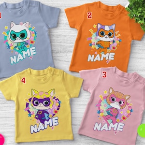 Superkitties CostumeShirt/Super Kitties Birthday Family Shirts/Hero Kitties Shirt/Custom Birthday Shirt/Super Kitties Birthday Shirt OHQ210