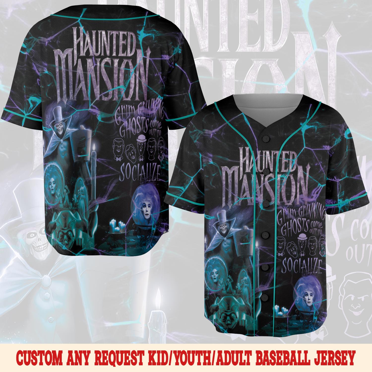 Discover Custom Haunted Mansion Baseball Jersey, Haunted Mansion Jersey Team