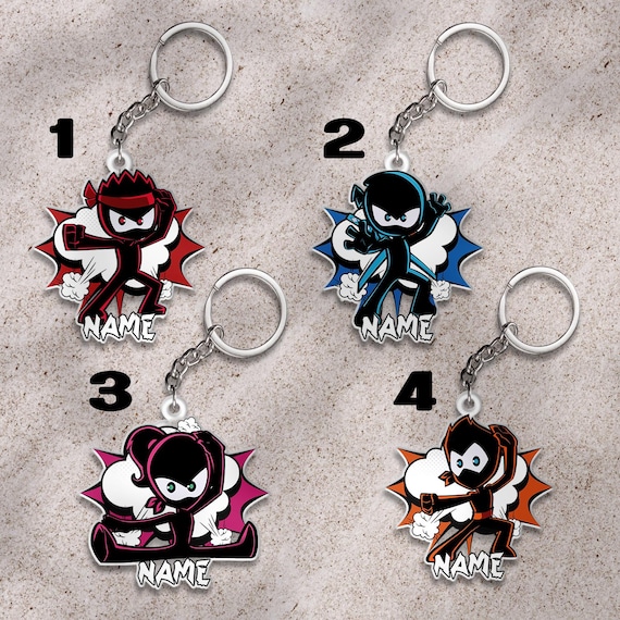 Custom Ninja Kidz keychain, Ninja Kidz Warrior keychain, Ninja Warrior, Custom Name, Ninja in Training UMAN01