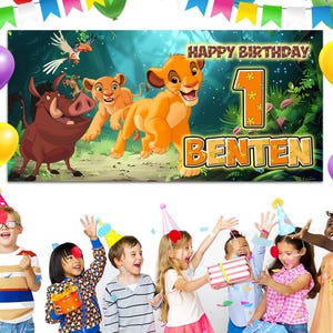 Lion King Backdrop, Lion King Backdrop Birthday, Lion King Party, Lion King Party Decoration, Personalize Backdrop UNWG13