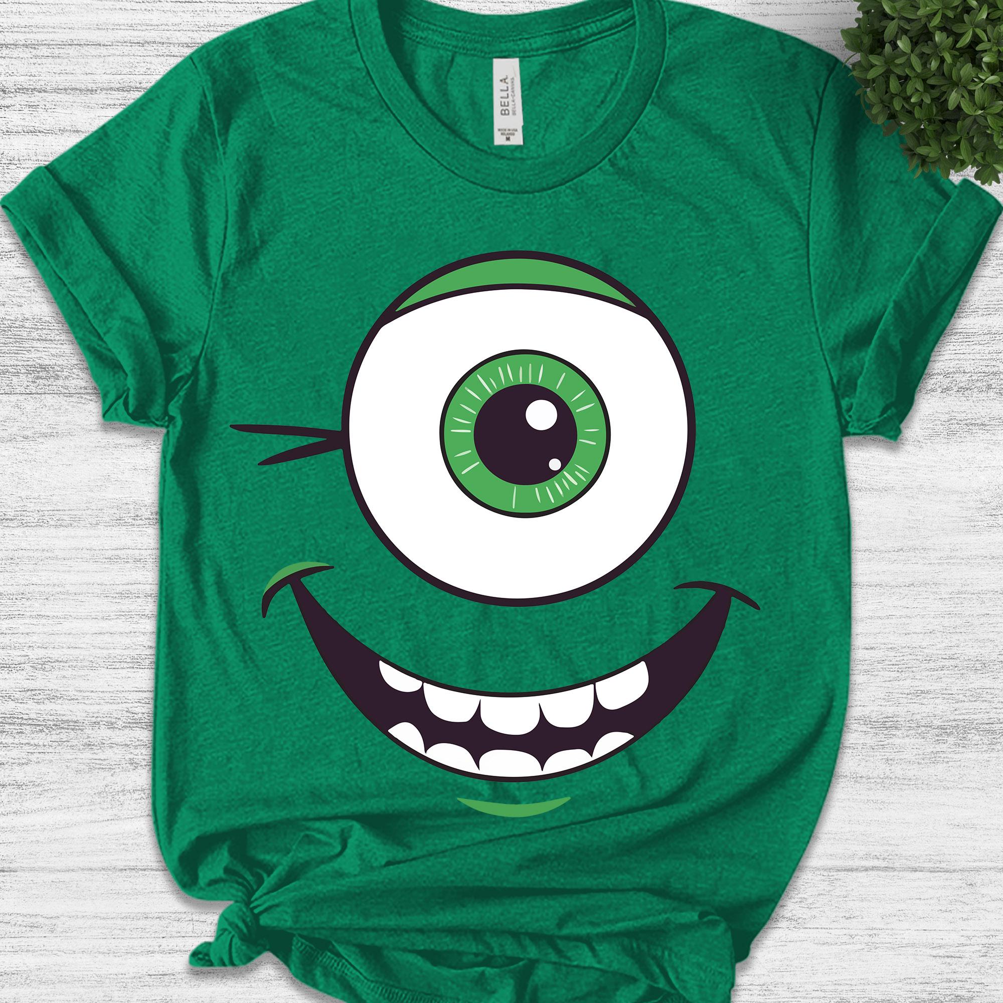 Costume Mike Wazowski Shirt, Monster Inc Expression Halloween Shirt, Monster  University Shirt, Monsters Costume Party Group Matching UM3N05 - Etsy