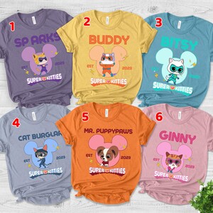 Superkitties Birthday Shirt/Super Kitties Birthday Family Shirts/Hero Kitties Shirt/Custom Birthday Shirt/Super Cat Birthday Tee O-27032312