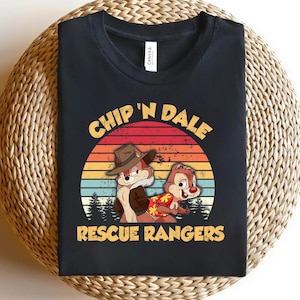 Vintage Chip 'N Dale Rescue Rangers Shirt, Retro Chip And Dale T-shirt, Disney Funny Magic Kingdom, Disney Family Trip Shirt UNYR02