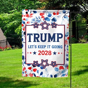Trump 2025 Garden Flag, Political Garden Flag, MAGA Republican Yard Flag, Political Home Decor Banner, Election Garden Flag SLWJ19