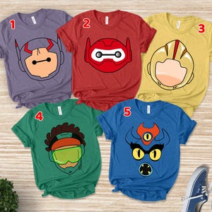 Big Hero 6 Costume Halloween Shirt, Big Hero 6 Shirt, Hiro Hamada Baymax Shirt, Baymax Costume Halloween Party Shirt UL2M04