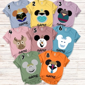 Frozen Disney Vacation Disney Group Shirts Disney Matching Shirts Disney Personalized Shirts Disney Family Shirts SJZJ20