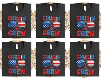 Cousin Crew 4th of July 2025 Shirt, Red White and Blue Cousin Crew Shirt, Matching Cousins, 4th Of July Shirt, Independence Day Shirt UNZZ09