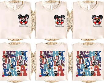 In My Graduation Cruise Era Disney Cruise Shirt, Mickey & Friends Graduate Senior Class of 2025 Trip, Family Cruise Vacation 2025 UNWD02