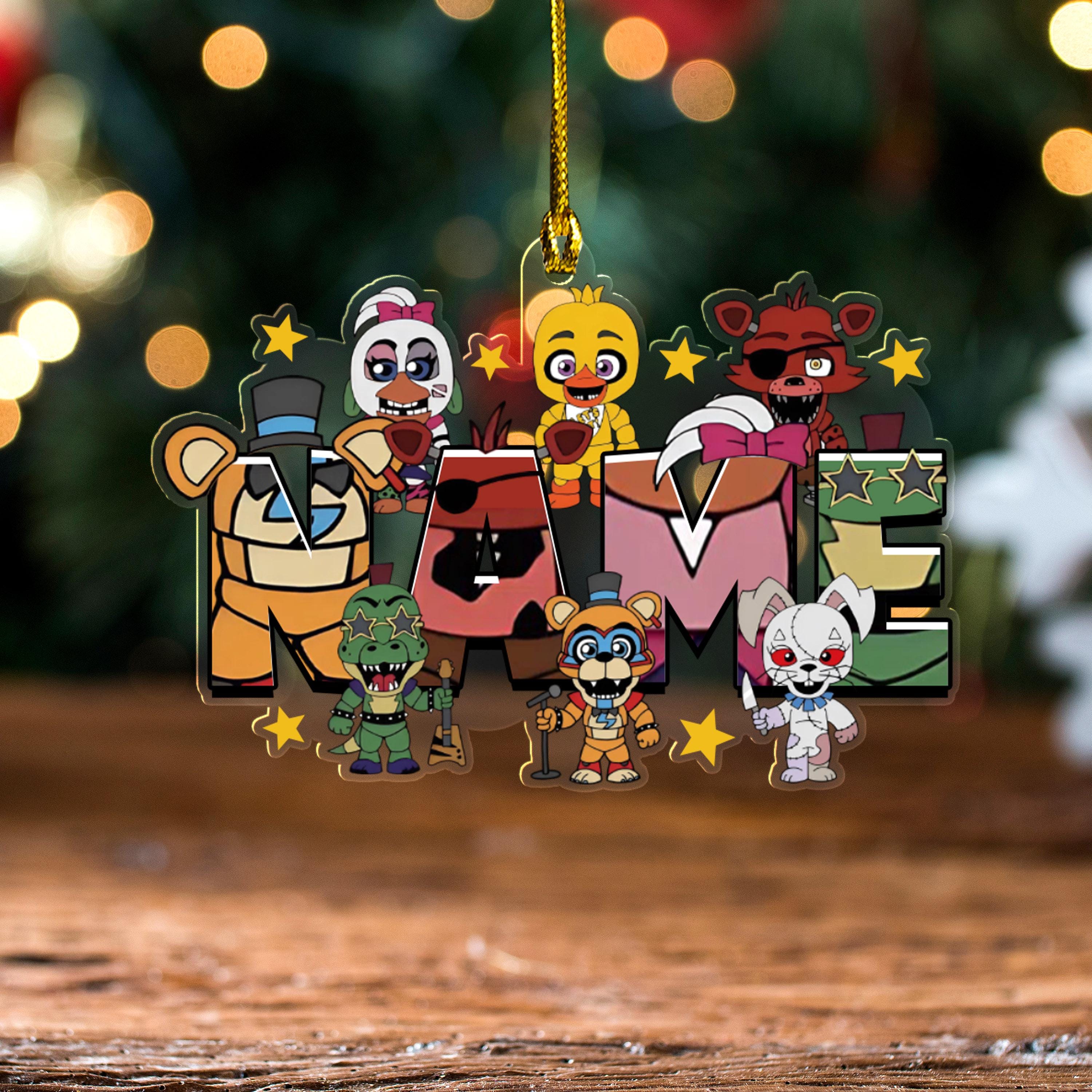 Discover Personalized Five Nights at Freddys Christmas Tree Ornament, Fnafs Christmas Acrylic Ornament