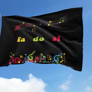 Subtle FDT House Flag, Anti Donald Trump Flag, FDT Gift For Musician, Musical Anti Trump Flag, Anti MAGA, Political Feminist Gift SLW513