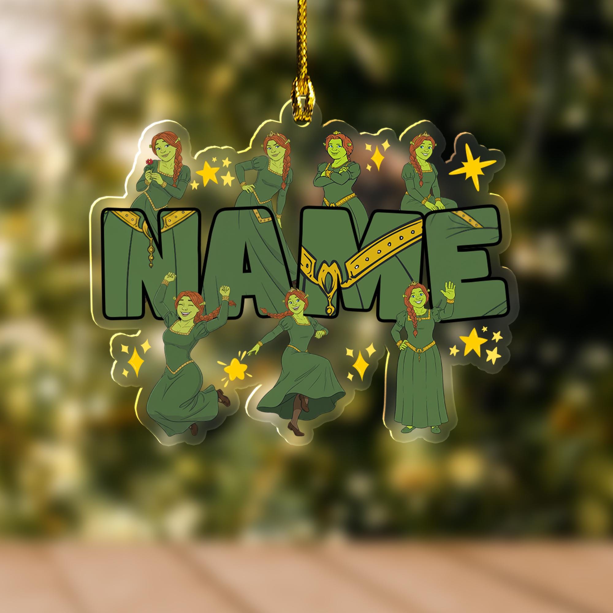 Discover Personalized Shrek Ornament, Shrek Acrylic Christmas Ornament