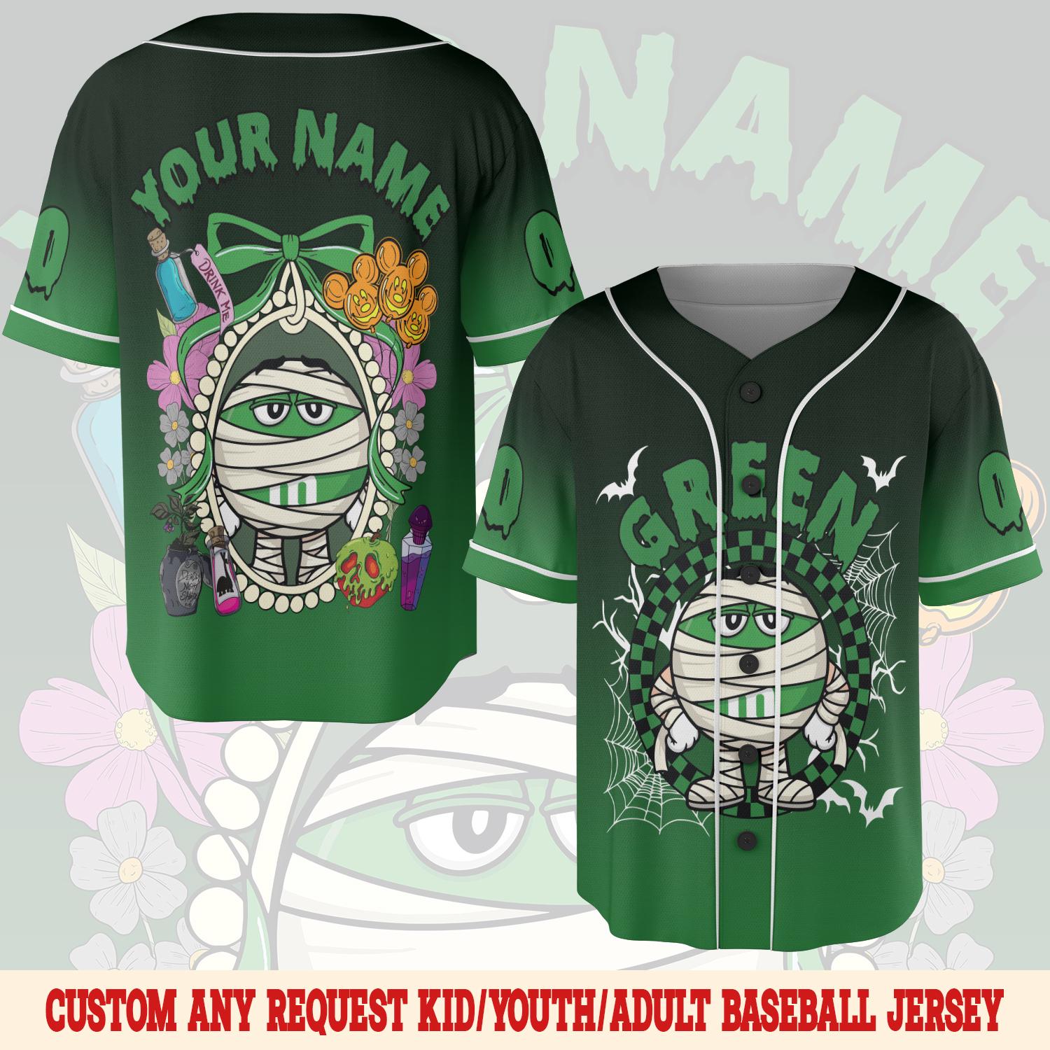 Discover Custom M&M Halloween Character Baseball Jersey, M And M Halloween Jersey