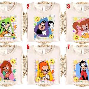 Disney A Goofy Movie Characters Shirt, Retro 90s Goofy Max Goof Roxanne Youth Adult Baseball Team, Powerline Stand Out Tour Shirt UNYM09