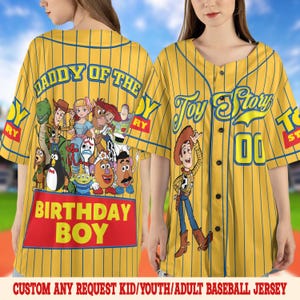 Custom Toy Story Baseball Jersey, Disney Toy Story Baseball Jersey, Disney Baseball Team Outfit, Toy Story Jersey Gift UNZC17-01