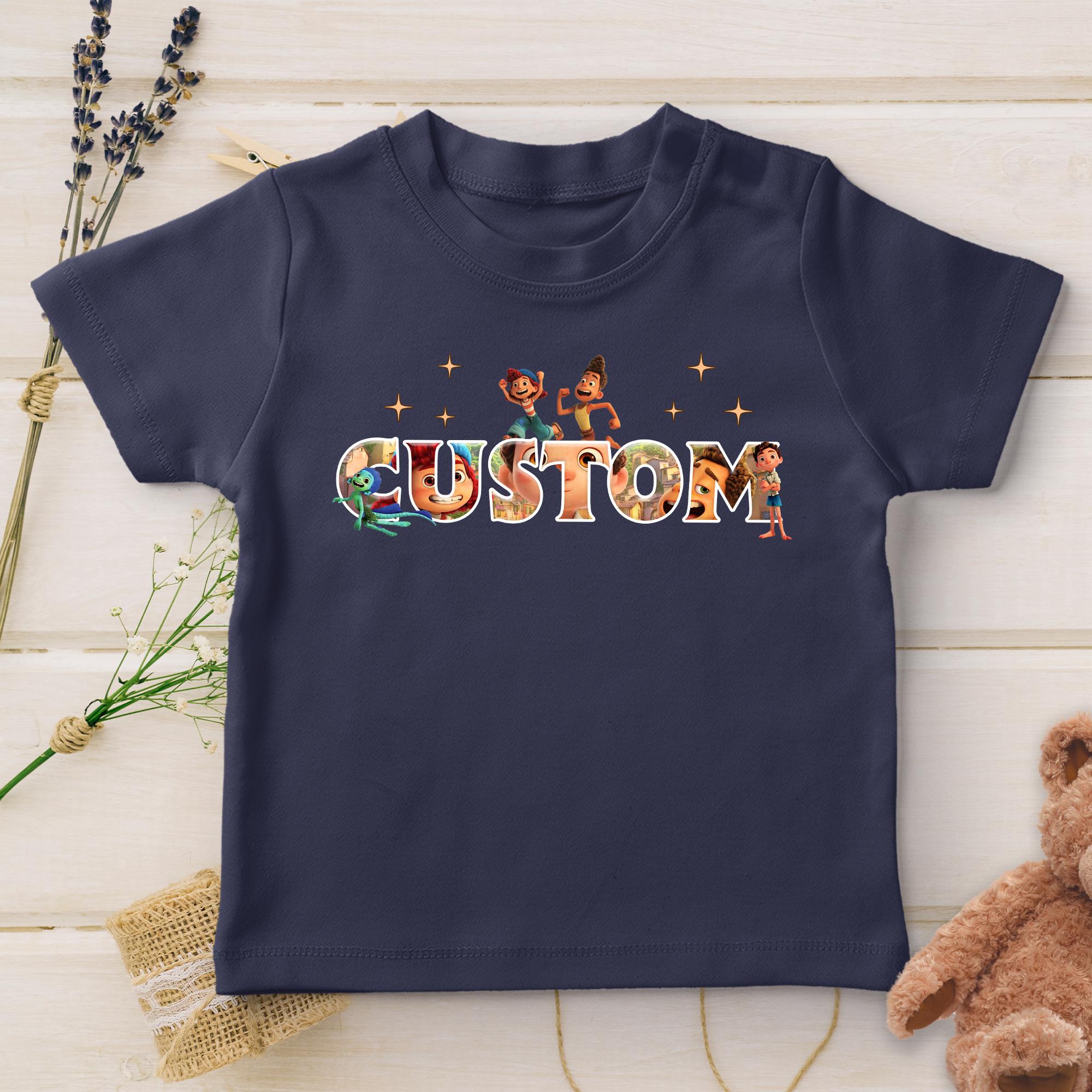 Custom Name Disney Pixar Luca Shirt, Luca Alberto Giulia Ercole, Personalized Disney Family Matching T-shirt, Disneyland Trip UMXU10