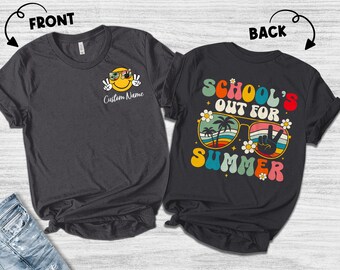 Teacher Shirt/School's Out For Summer Shirt/Last Day Of School Shirt/Teacher Summer Tee/Elementary Teacher/Teacher Appreciation Gift OGQI05