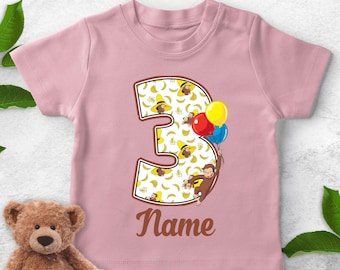 Curious George Birthday Shirt, Personalized Curious George Birthday Shirt, Custom Birthday Matching, Curious George Family Birthday UMWG02