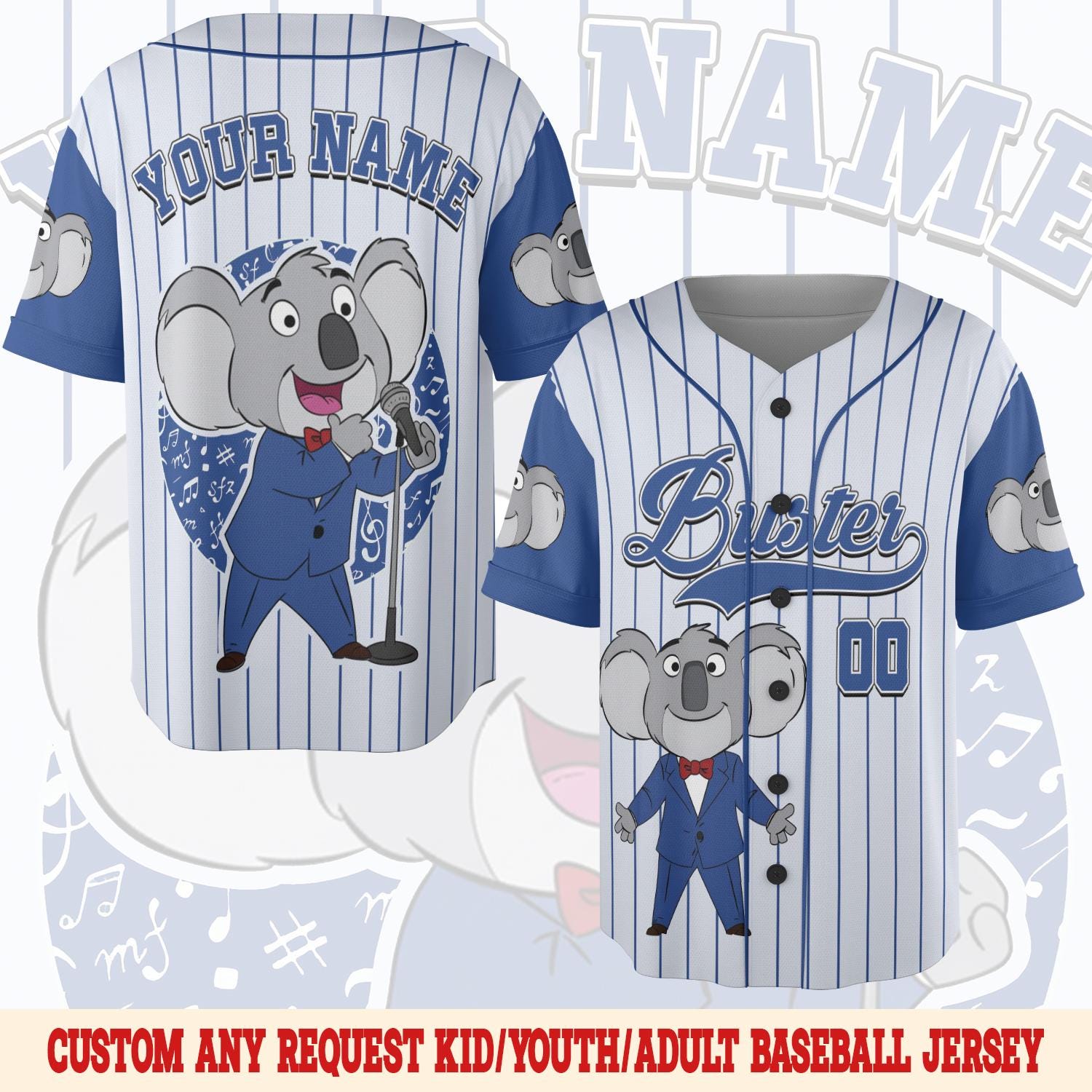 Discover Custom Sing Movie Baseball Jersey | Personalized Team Jersey