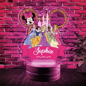 Princess Night Light,Custom Night Light,Princess Birthday Gift,Led Night Lamp,Baby Night Light,Kids Bedrooms UHARQ40