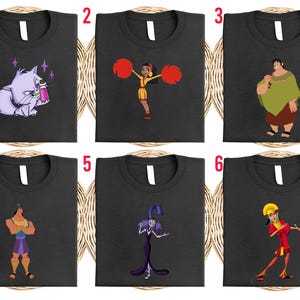 The Emperor&#39;s New Groove Characters Shirt, Kuzco Kronk Yzma Shirt, Emperors New Groove Shirt, Family Birthday Disney Adventure Shirt UNX304