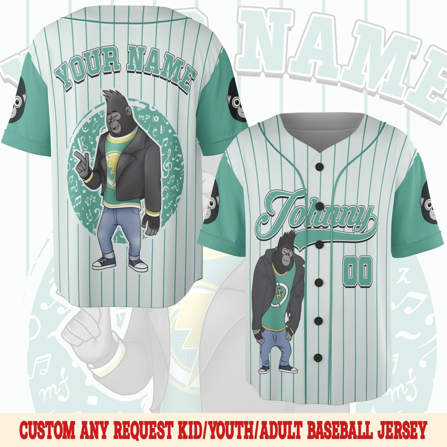 Discover Custom Sing Movie Baseball Jersey | Personalized Team Jersey