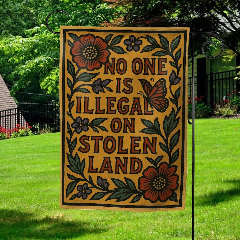 Stolen Land Garden Sign - Etsy