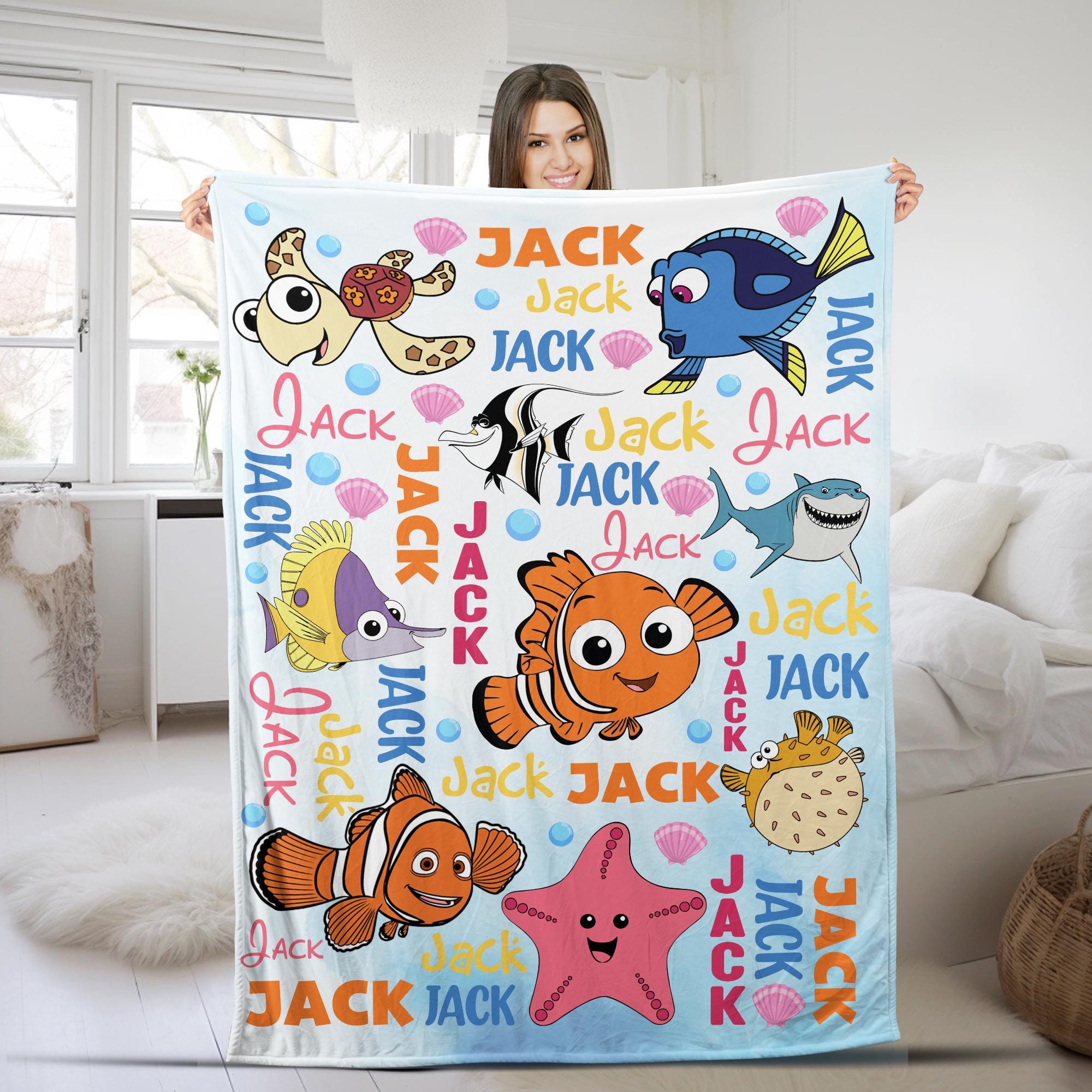 Discover Personalized Disney Finding Nemo Blanket, Finding Nemo Finding Dory Pixar Blanket