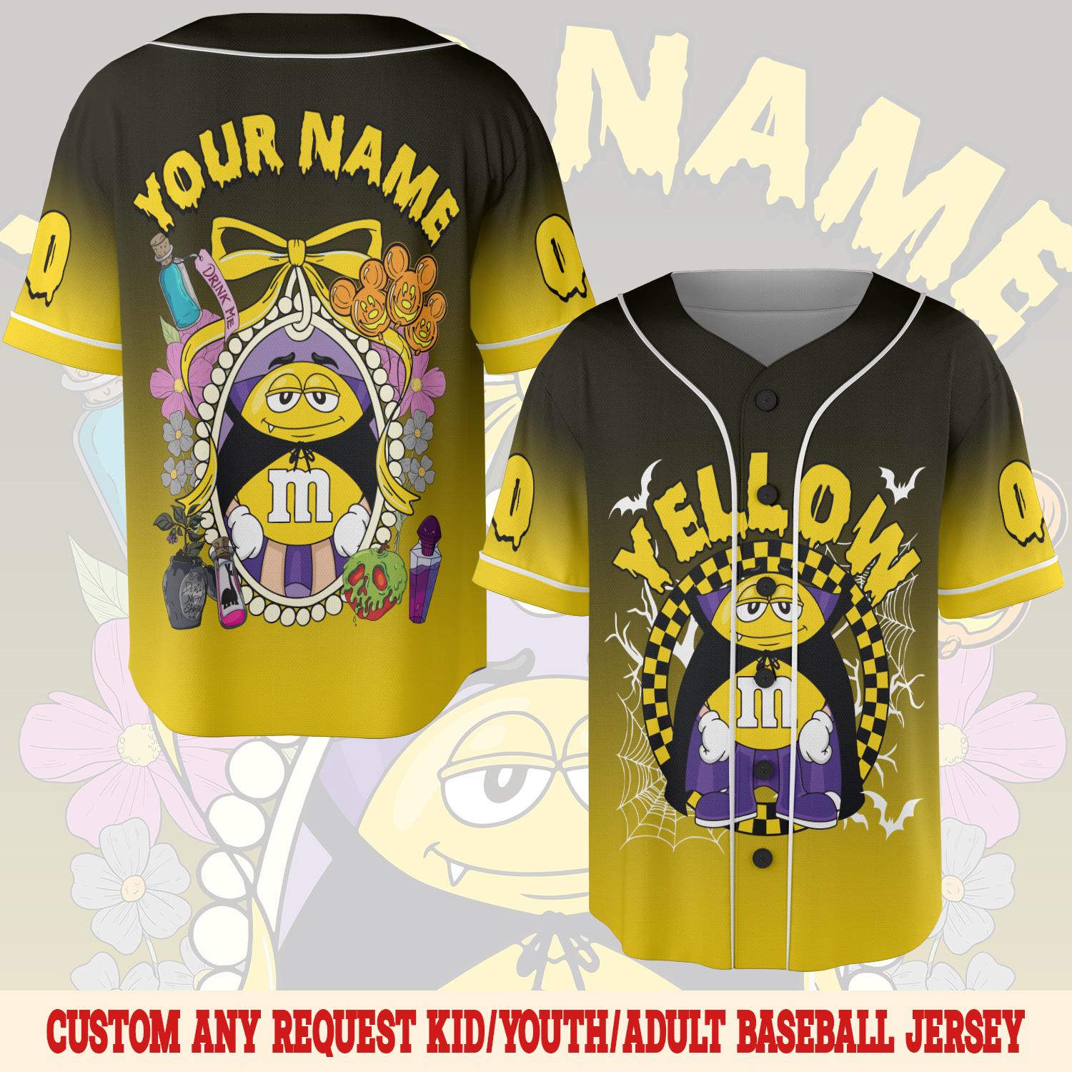 Discover Custom M&M Halloween Character Baseball Jersey, M And M Halloween Jersey
