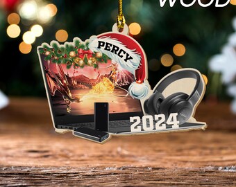 Custom Computer Programmer Christmas 2D Ornament, Gift For Computer Developer, Christmas Gift For Coder Manager, Christmas Gifts SK3G27