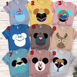 Frozen Disney Vacation Disney Group Shirt, Disney Matching Shirts, Disney Personalized Shirts, Disney Family Shirts SJZR15