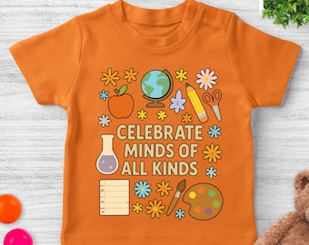 Celebrate Minds Of All Kinds Shirt, Back To School Shirt, SPED Teacher Shirt, Autism Teacher Shirt, Neurodiversity Shirt SLX505