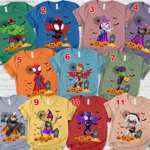 Spidey and His Amazing Friends Halloween Group Shirt, Disney Spidey Halloween Shirt, Halloween Spidey Shirt, Halloween Matching UM2K08